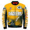 Green Bay Packers Helmet Bomber Jackets Custom Name, Green Bay Packers NFL Bomber Jackets, NFL Bomber Jackets