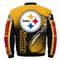 Pittsburgh Steelers Helmet Bomber Jackets Custom Name, Pittsburgh Steelers NFL Bomber Jackets, NFL Bomber Jackets