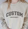Custom Embroidered Sweatshirt, Embroidered Varsity Hoodie, Vintage Sweatshirt, College Letters Sweatshirt, Retro Sweatshirt, Custom Quote.jpg