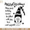 HMU1812231016-merry christmas with cute gnome with christmas christmas wishes PNG Download, Xmas PNG.jpg