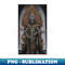 UE-2106_Alien Undead Lich King sitting on throne oil painting 3317.jpg