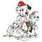 Dalmatian Dog Xmas SVG Christmas Lights Cutting File.jpg