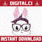 Cute Bunny Face Leopard Glasses Headband Happy Easter Day Easter Day Png, Happy Easter Day Sublimation Design.jpg