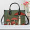 PU Leather Luxury Beautiful Handbag shoulder satchel purse tote Unique Cottagecore mushroom fern design Stand out in the crowd.jpg