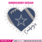 Dallas Cowboys Heart embroidery design, Dallas Cowboys embroidery, NFL embroidery, sport embroidery, embroidery design. 1.jpg