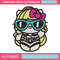 Hello Kitty Barbie Embroidery design, Hello Kitty Barbie Embroidery, logo design, Embroidery File, Digital download. 1.jpg