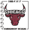 Chicago Bulls mascot embroidery design, NBA embroidery, Sport embroidery, Embroidery design, Logo sport embroidery.jpg