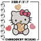 Concha Hello Kitty Embroidery Design, Hello Kitty cartoon Embroidery, Embroidery File, Cartoon shirt, Digital download..jpg