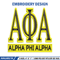 Alpha Phi Alpha embroidery design, Alpha Phi Alpha embroidery, logo design, embroidery file, Digital download..jpg