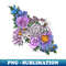 Trans Flowers - Sublimation-Ready PNG File