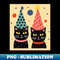 Cat lovers Party Hats for Party Cats - Aesthetic Sublimation Digital File - Boost Your Success with this Inspirational PNG Download