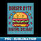 Pixel Burger - Decorative Sublimation PNG File - Bring Your Designs to Life