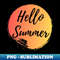 Hello summer - PNG Transparent Digital Download File for Sublimation - Capture Imagination with Every Detail
