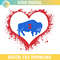 Damar Hamlin Heart SVG PNG, Buffalo Bills 3 Heart SVG.jpg