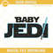 Baby Jedi Lightsaber Embroidery Design File, Star Wars Family Embroidery Pattern.jpg