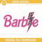 Barbie Pink Leopard Lightning Bolt Embroidery Designs, Barbie Embroidery Pattern Files.jpg