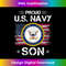 US Na vy Proud Son - Proud US Na vy Son For Veteran Day - Digital Sublimation Download File