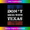 Womens Vintage Don't Mess With Longhorn Lone Star State Texas Shirt V-Neck - PNG Transparent Digital Download File for Sublimation