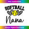 Personalized Softball Heart Cute Nana  1 - Instant PNG Sublimation Download