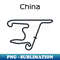 F1 china track design - Sublimation-Ready PNG File