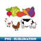 HY-27312_Farmer Vegetables Cow Chicken Farm 5606.jpg