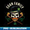 Egan Family Irish Skull with Shillelagh and Shamrock - Creative Sublimation PNG Download - Perfect for Personalization