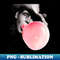 Marilyn manson with pink bubble gum - Exclusive PNG Sublimation Download - Capture Imagination with Every Detail