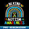 Be Kind Autism Awareness Month Blue Leopard - Elegant Sublimation PNG Download