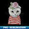 Beauty stripe Cat - High-Quality PNG Sublimation Download