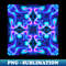 Psychedelic Hippie Pink and Blue - PNG Transparent Digital Download File for Sublimation