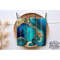 Beach Tumbler Wrap Blue Agate 20 Oz, Tumbler 20 oz Wrap PNG, Skinny Tumbler Designs PNG.jpg