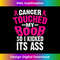 Funny Cancer Touched My Boob So I Kicked Its Ass Gift Women Tank Top - Retro PNG Sublimation Digital Download
