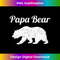 Mens Papa Bear Father's Day Dad Distressed Graphic Print - Decorative Sublimation PNG File