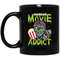 Horror Movie Gift, Zombie Film Gift, Horror Movie Addict, Halloween Gift Black Mug.jpg