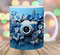 3D Photo Camera Mug Wrap, 11oz And 15oz Mug Template, Mug Sublimation Design, Flowers Mug Wrap Template, Instant Digital Download PNG.jpg