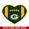 NFL02102020L-Green Bay Packers heart svg, Packers heart svg, Nfl svg, png, dxf, eps digital file NFL02102020L.jpg