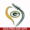 NFL0210205L-Green Bay Packers heart svg, Packers heart svg, Nfl svg, png, dxf, eps digital file NFL0210205L.jpg