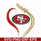 NFL071020205L-San francisco 49ers heart svg, 49ers heart svg, Nfl svg, png, dxf, eps digital file NFL071020205L.jpg