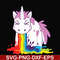 OTH0013-Cute magic unicorn and rainbow svg, png, dxf, eps digital file OTH0013.jpg