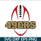 NFL2291123181-San Francisco 49ers Red Ball PNG EPS, Football Team PNG, NFL Lovers PNG NFL2291123181.png