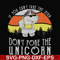 FN000772-If you can't take the stab don't poke the unicorn svg, png, dxf, eps file FN000772.jpg
