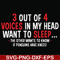 FN000631-3 out of 4 voices in my head want to sleep the other wants to know if penguins have knees svg, png, dxf, eps file FN000631.jpg