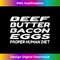 Beef Butter Bacon Eggs - Carnivore Tank Top - PNG Transparent Sublimation File