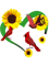 Sunflowers Cardinal Birds(9).png
