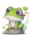 Minimal Cute Baby Frog .png