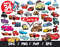 Disney Cars SVG Bundle Cricut Silhouette Flash McQueen Cars 2 Cut File Layered Dxf.jpg