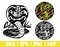Cobra Kai Logo Bundle SVG Cricut Silhouette Cut File Strike First Hard No Mercy Karate Kid Logo.png