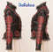 Jacke im Gothic-Stil, Farbe Schwarz, Rot, echtes Leder, Schaffell, exklusiv, handgefertigt, Modedesigner Sofalee.jpg