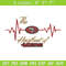 The heartbeat of San Francisco 49ers embroidery design, 49ers embroidery, NFL embroidery, logo sport embroidery..jpg