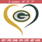 Green Bay Packers Heart embroidery design, Packers embroidery, NFL embroidery, logo sport embroidery, embroidery design..jpg
